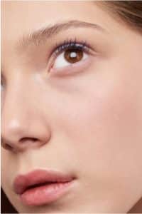 a close up of a girl
