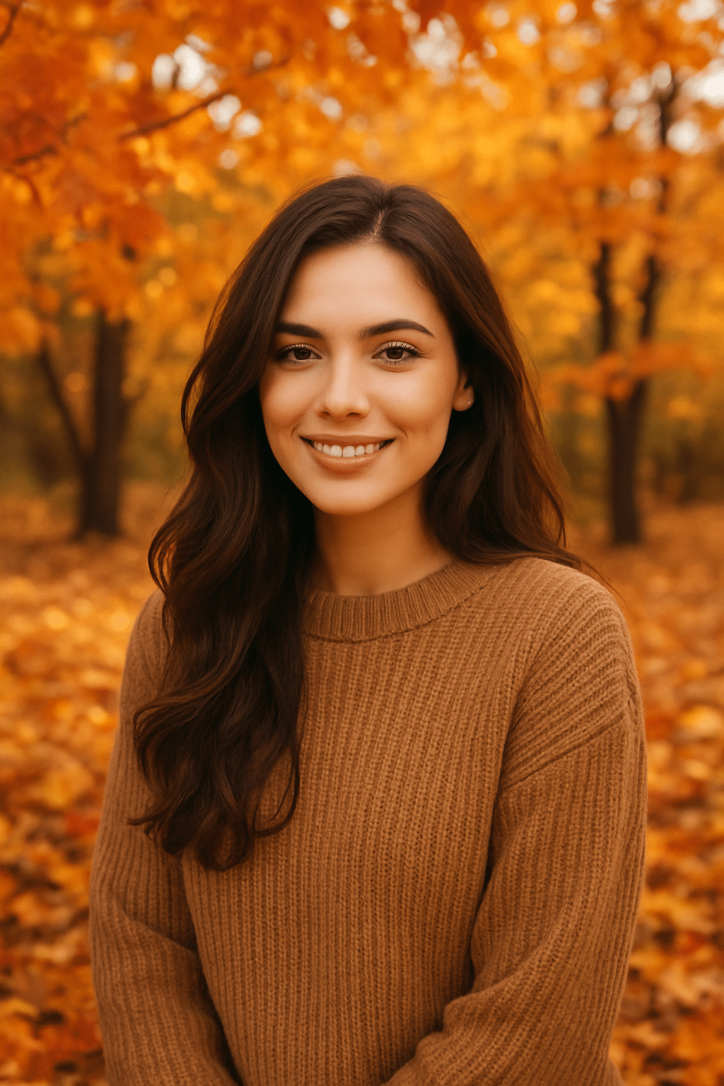 a woman smiling for the camera